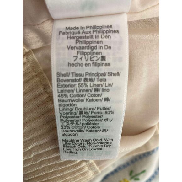 Reimagined by J Crew | NWT Linen-cotton Blend City Skirt with pockets | Size 16 - Picture 6 of 6